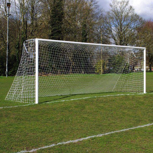 Youth Club 21x7 Football Goal Package: 11-A-Side Socketed Aluminium