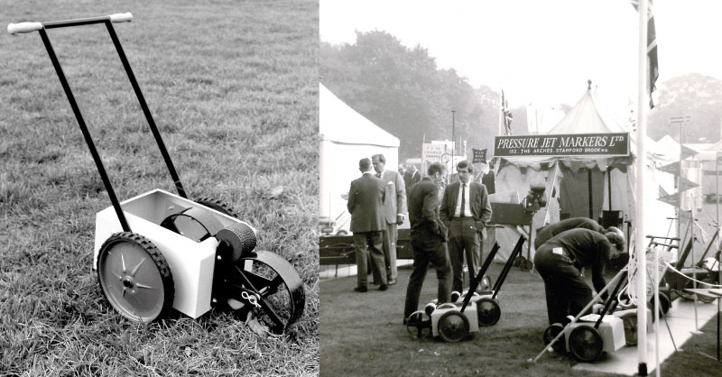 Pressure Jet Markers Old Dimple Machine