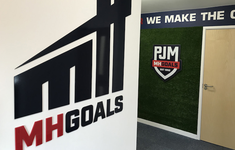 Grass wall in the MH Goals office