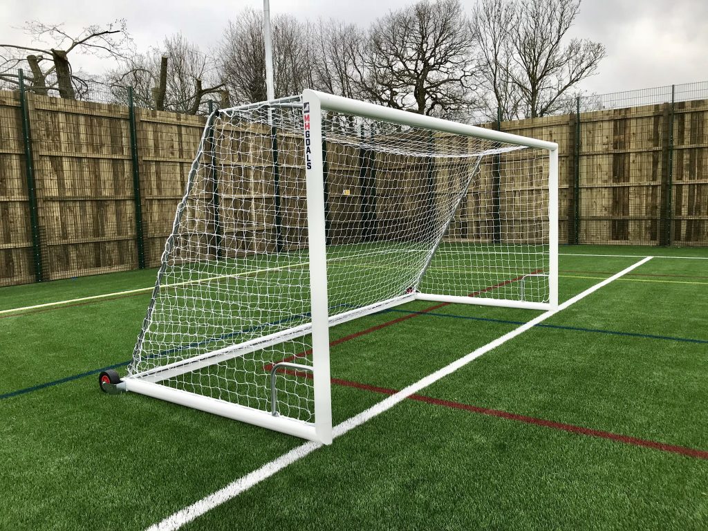 16x7 Lift and Go Selfweighted Goal Package with Roller Wheels