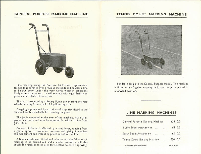 Pressure Jet Markers old catalogue