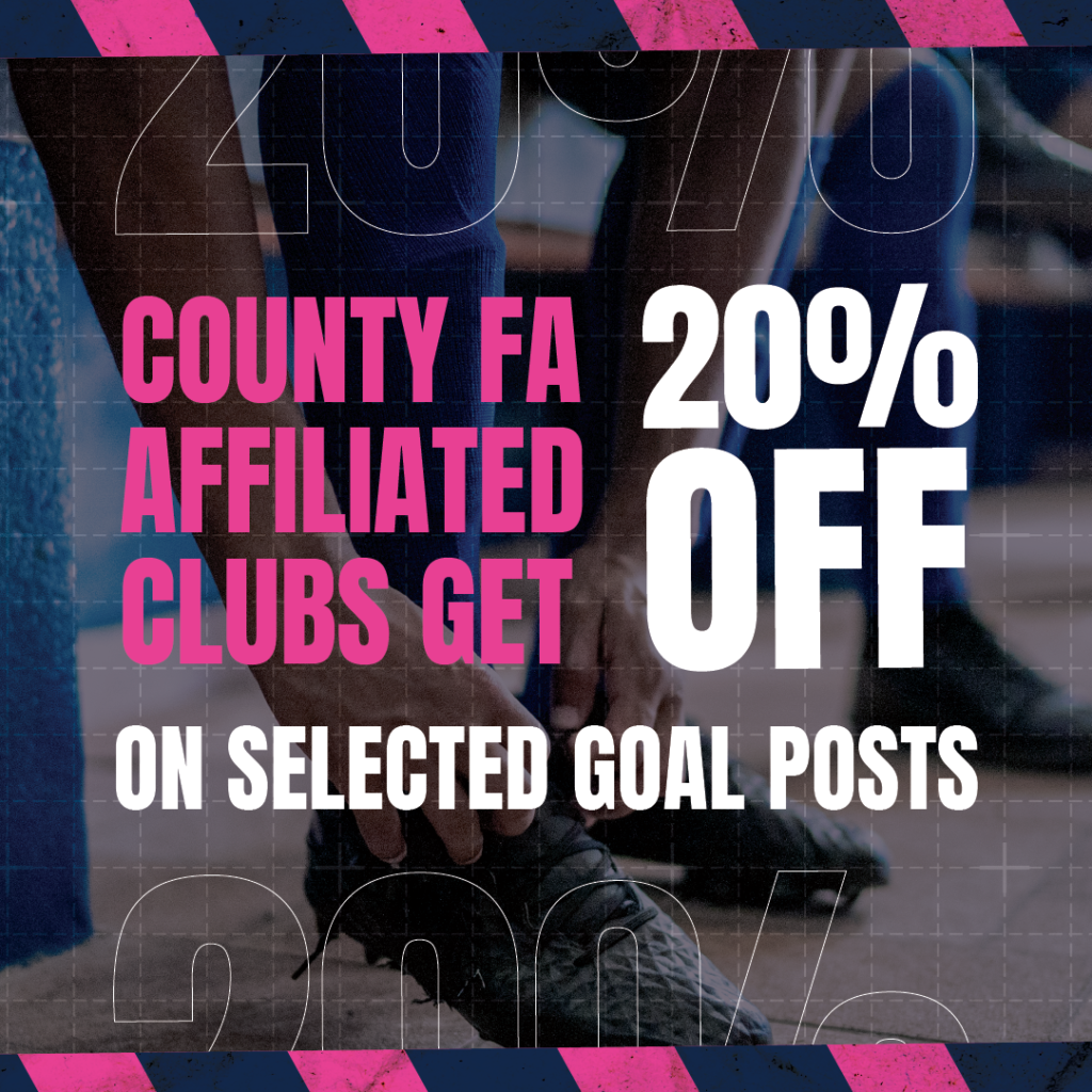 County FA Affiliated clubs get 20% off